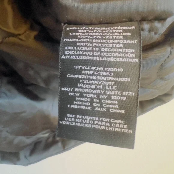 Members Only Women’s Long Black Bomber Jacket – Size XL – Brand New - Picture 5 of 5